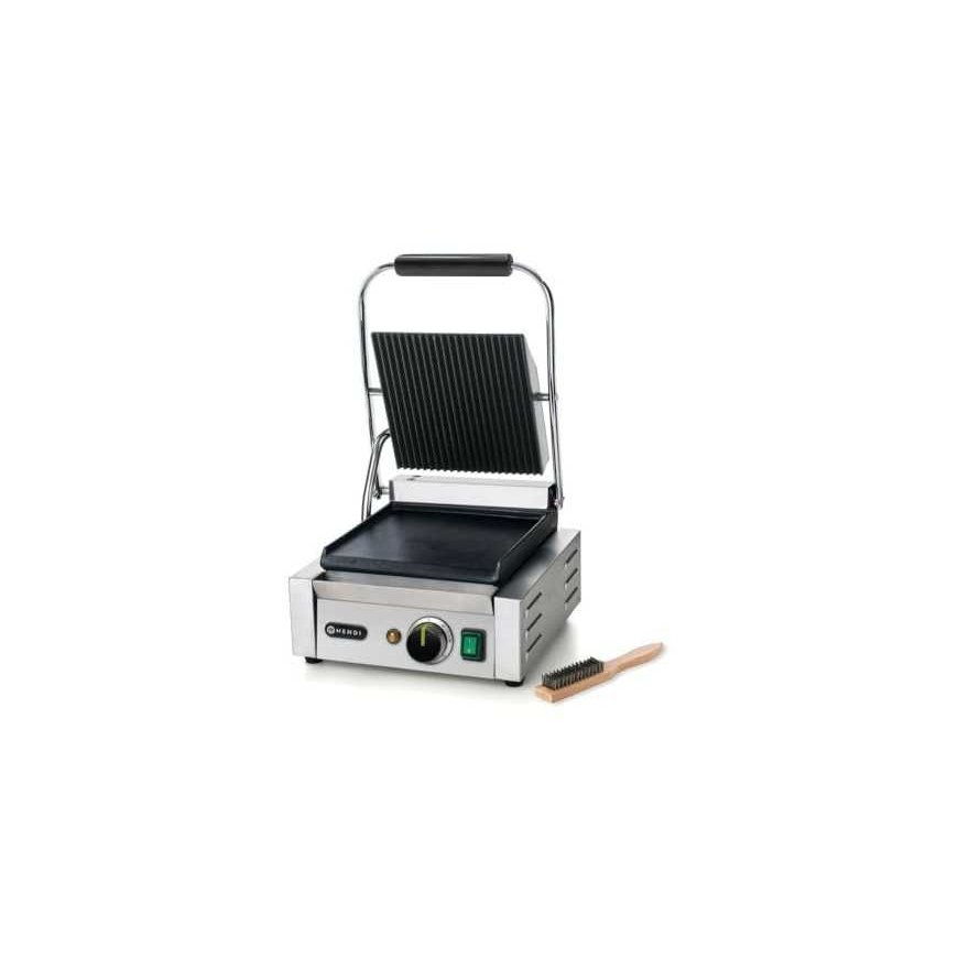 Kontakt grill kontaktowy góra ryflowana dół gładki 1800W - Hendi 263600 – 2
