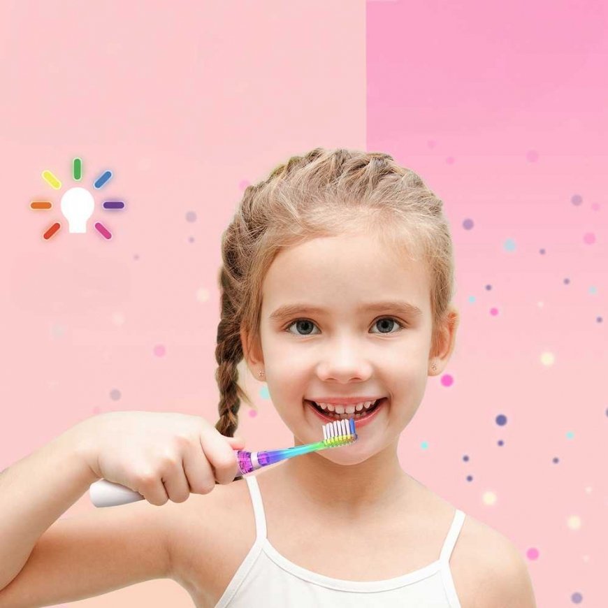 SEAGO children's sonic toothbrush, pink, 1xAAA 1.5V (not included), 3 tips, SG-977 Pink – 2