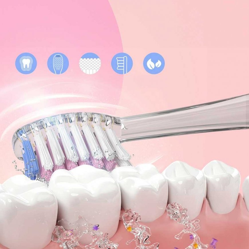 SEAGO children's sonic toothbrush, pink, 1xAAA 1.5V (not included), 3 tips, SG-977 Pink – 3