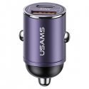 USAMS Ład. sam. 1xUSB+1xUSB-C C38 30W PD Fast Charge z wbudowany USAMS Ład. sam. 1xUSB+1xUSB-C C38 30W PD Fast Charge z wbudowany