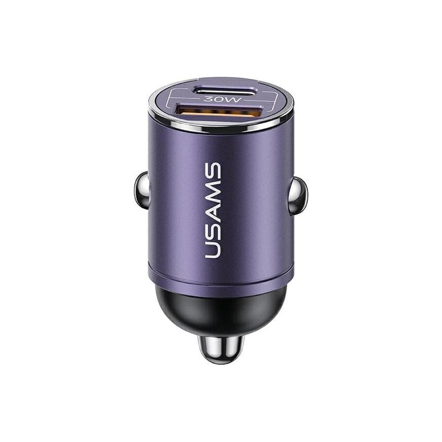 USAMS Ład. sam. 1xUSB+1xUSB-C C38 30W PD Fast Charge z wbudowany – 2