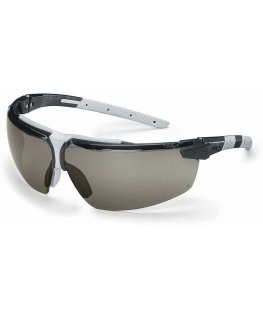 Safety goggles Uvex i-3 gray lens, supravision excellence (non-scratch and anti-fog) coating, black / gray legs. Packed in retai