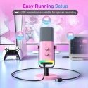 FIFINE AmpliGame AM8P laidinis mikrofonas su RGB apšvietimu|USB/XLR FIFINE AmpliGame AM8P laidinis mikrofonas su RGB apšvietimu|USB/XLR