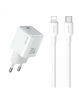 USAMS Ład. siec. 1xUSB-C T65 PD20W (only head) PD Fast Charging
