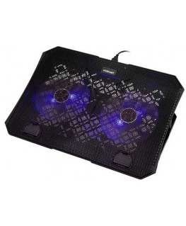 Laptop cooling stand HISMART, with 2 LED fans, 5 positions