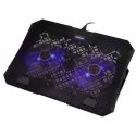 Nešiojamojo kompiuterio aušinimo stovas HISMART, su 2 LED ventiliatoriais, 5 padėčių Nešiojamojo kompiuterio aušinimo stovas HISMART, su 2 LED ventiliatoriais, 5 padėčių