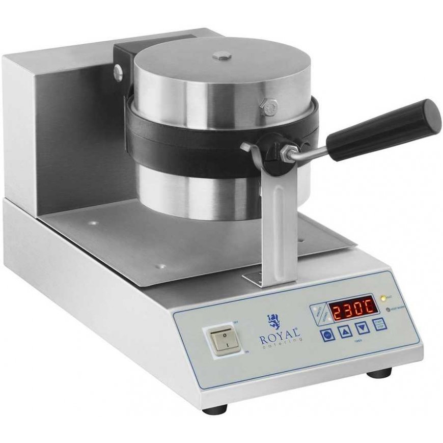 Royal Catering The rotary waffle maker is designed for waffles with round quarters. 18cm 1300W RCWM-1300-RE – 3