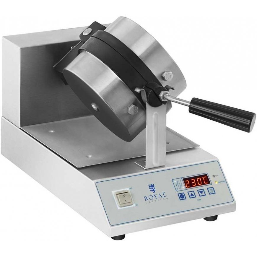 Royal Catering Sukamoji vaflinė skirta vafliams su apvaliais ketvirčiais. 18cm 1300W RCWM-1300-RE – 4