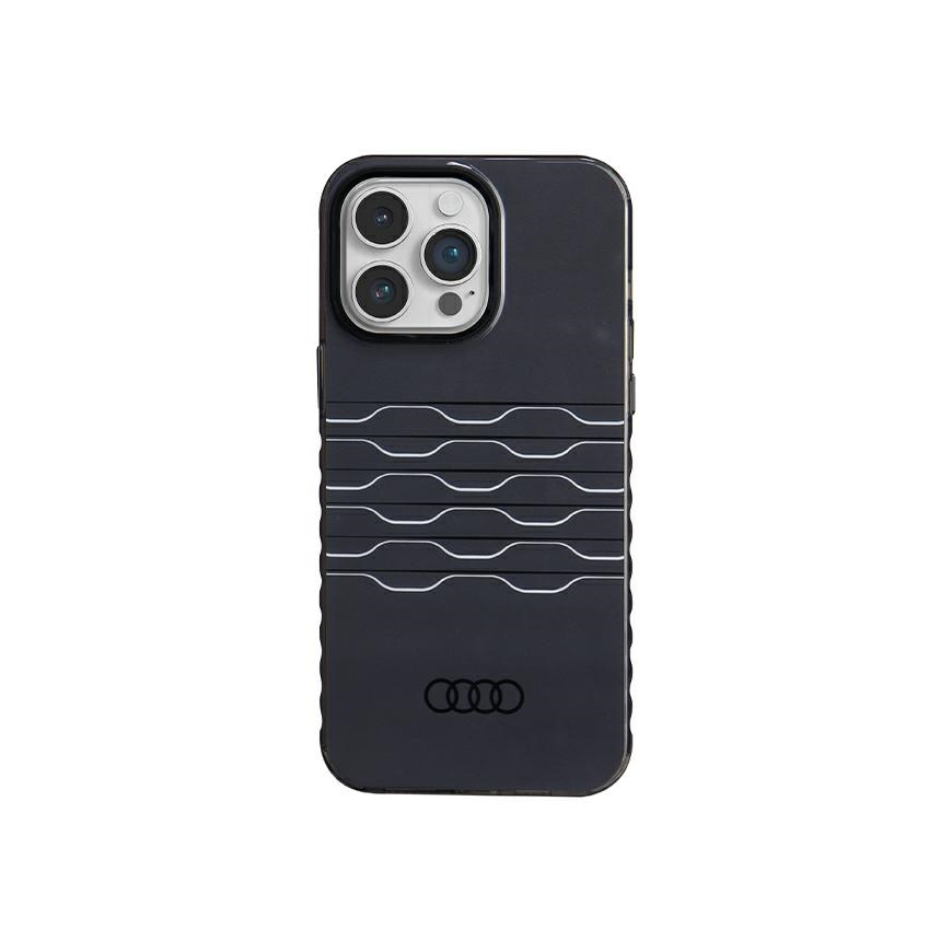 Dėklas Audi IML MagSafe Case iPhone 14 Pro Max 6.7" juoda/juodas hardcase AU-IMLMIP14PM-A6/D3-BK