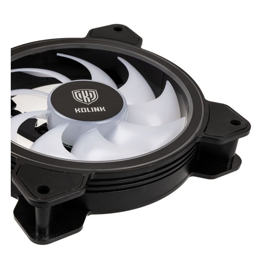 Kolink Umbra HDB ARGB Led PWM - 120 mm Datora korpusam Ventilators 12 cm Melns, Balts 1 pcs – 3