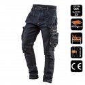 DENIM darba bikses, pastiprinājumi ceļgalos, L izmērs