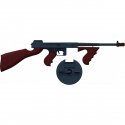 Metal gangster pistol 8 rounds (Gonher )