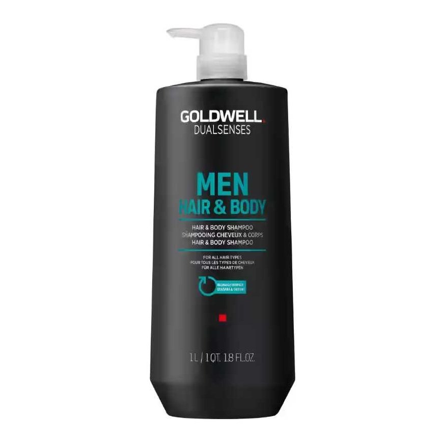 Goldwell Dualsenses Men Hair & Body Šampūnas plaukų ir kūno šampūnas vyrams 1000ml
