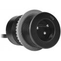 Orno 2P+Z įleidžiamas stalviršio lizdas su EasyEject sistema, USB 3.0, 1,5 m + USB adapteris