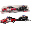 Lean Toys Police Pickup Truck With Tow Truck Semi-Trailer Off-Road Car Police Set Lean Toys Police Pickup Truck With Tow Truck Semi-Trailer Off-Road Car Police Set