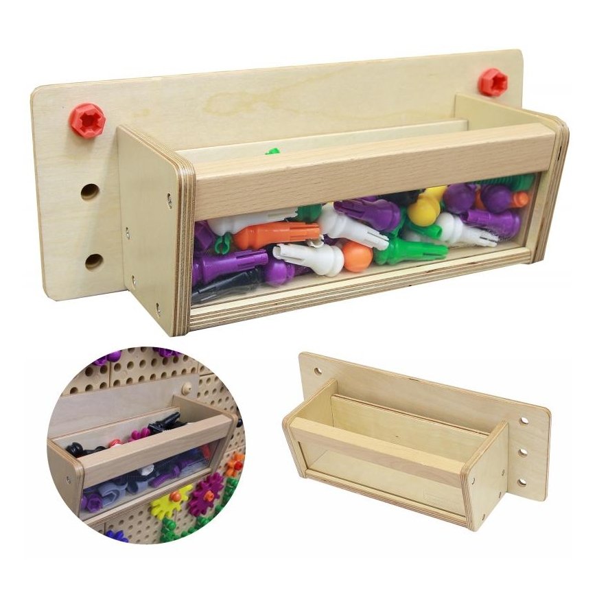 Container for accessories. Transparent wall - Masterkidz. STEM educational and scientific board – 2