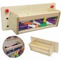 Container for accessories. Transparent wall - Masterkidz. STEM educational and scientific board