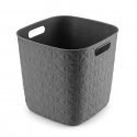 Basket Softex square 15L 27,9x27,9x26,9cm dark grey Basket Softex square 15L 27,9x27,9x26,9cm dark grey