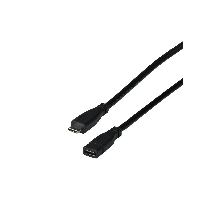 EFB Elektronik EBUSBC-USBC10GE.1 USB cable 1 m USB 3.2 Gen 2 (3.1 Gen 2) USB C Black