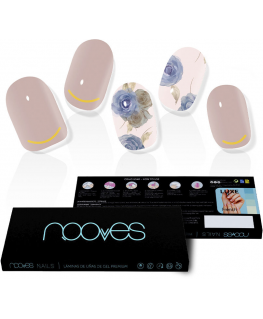 Nooves adhesive nails Elegant Floral Premium Luxe Metallic 20 pcs