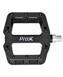 Pedalai ProX Base Pro 26 plastikas Pins axle Cr-Mo juodas