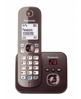 Panasonic KX-TG6821GA telefon Digitaalse juhtmeta tehnoloogia (DECT) telefon Helistaja ID Pruun