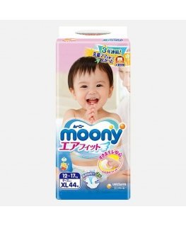 MOONY Airfit sauskelnės, XL, 12-17kg., 44 vnt., 14300