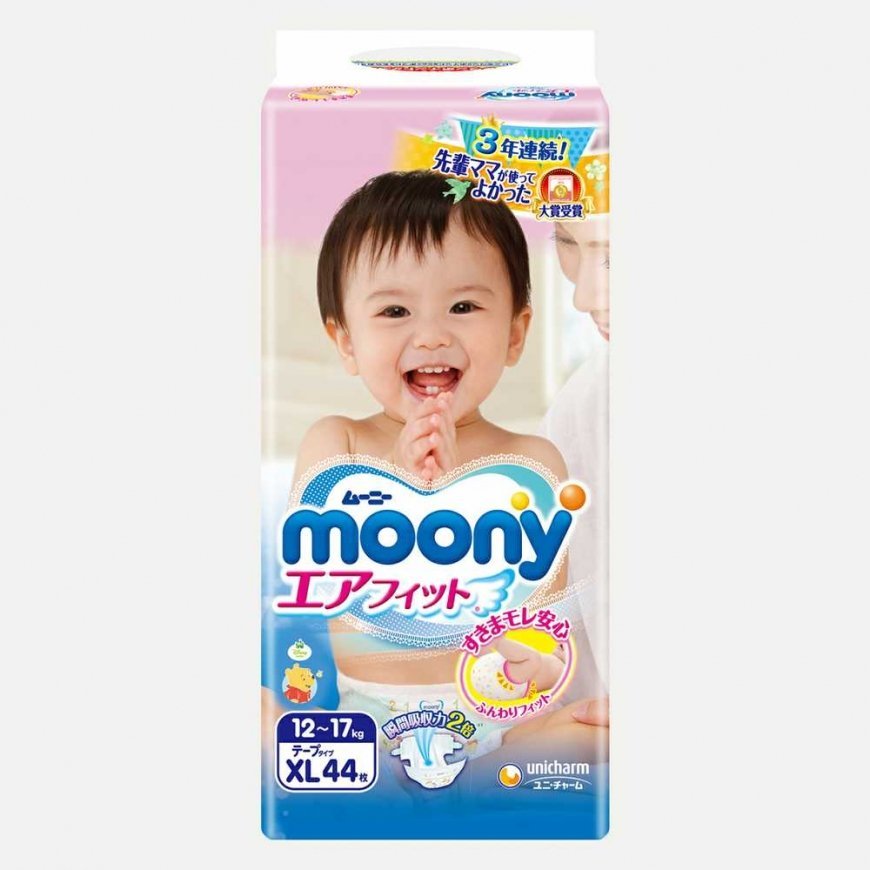 MOONY Airfit diapers, XL, 12-17kg., 44
