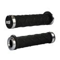 Vairo rankenėlės ODI X-Treme MTB Lock-On 130mm Bonus Pack Juodas/Sidabrinis Vairo rankenėlės ODI X-Treme MTB Lock-On 130mm Bonus Pack Juodas/Sidabrinis