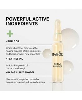 Babor Active Purifier ampulės užterštos odos priežiūrai 7x2ml
