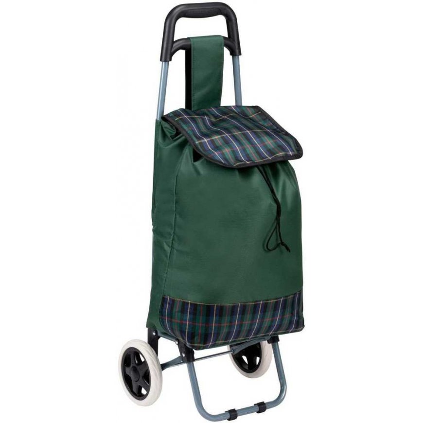 Travel Slazenger Stroller BAG NA KÓLKACH NA ZAKUPY ZE STELAŻEM 31L Green