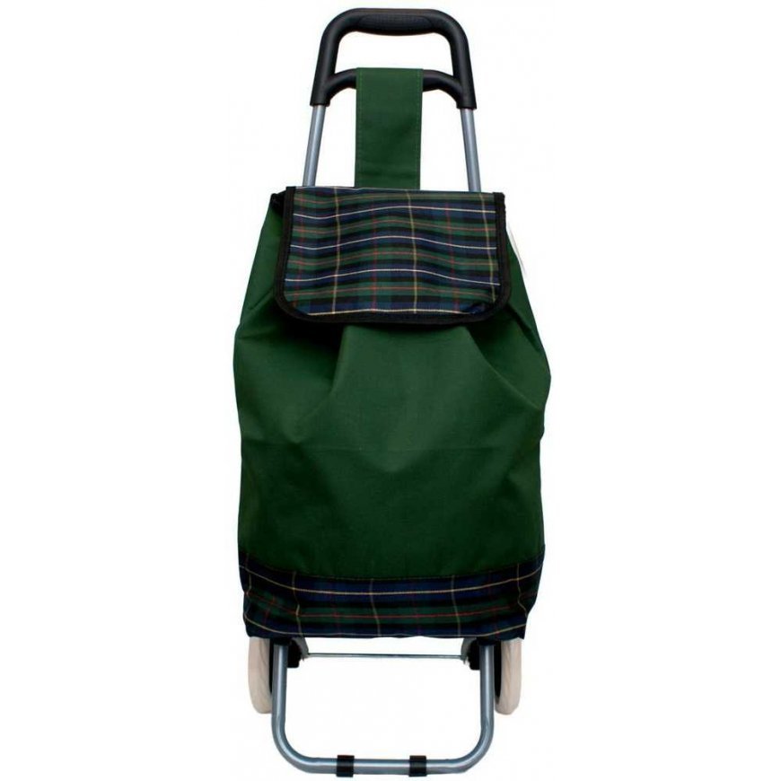 Travel Slazenger Stroller BAG NA KÓLKACH NA ZAKUPY ZE STELAŻEM 31L Green – 3