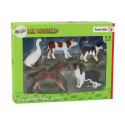 Lean Toys Village Animal Figure Set 5 Piece Horse Cow Cat Goose Dog Lean Toys Village Animal Figure Set 5 Piece Horse Cow Cat Goose Dog