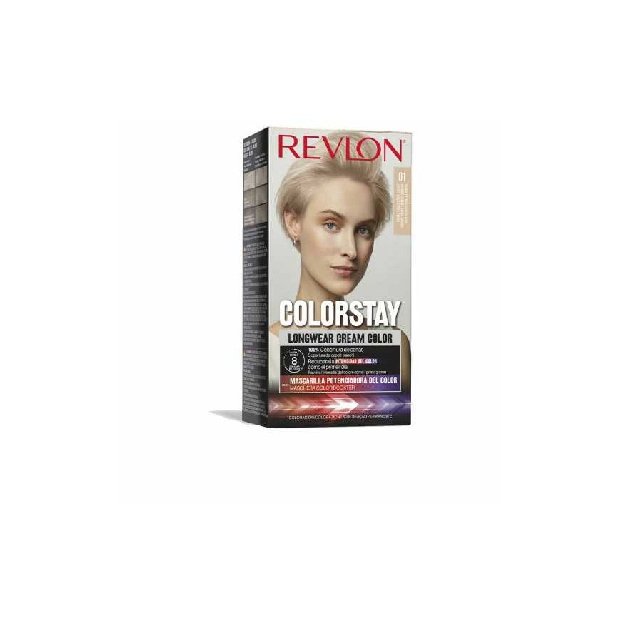 "Revlon Colorstay" ilgalaikiai kreminiai dažai 001-Ceniza – 3