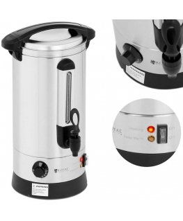 Royal Catering Warnik podgrzewacz do wody grzańca důwzne ścianki steel 8.7L 1500 W