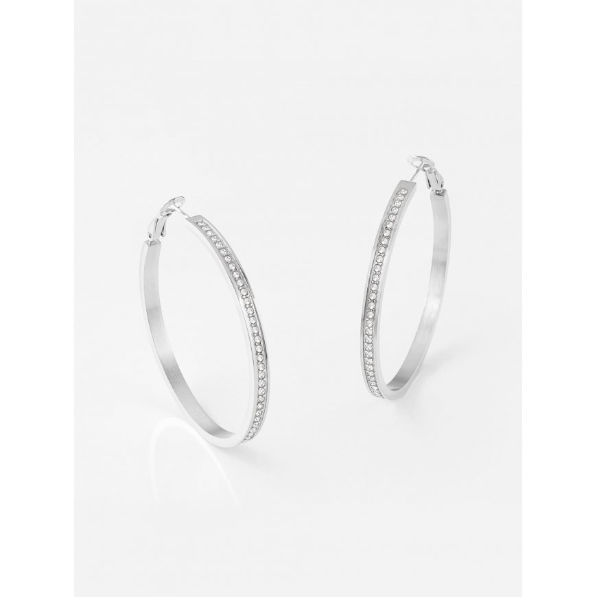 GUESS JUBE02247JWRHT/U auskars Gredzenveida auskari Nerūsējošs