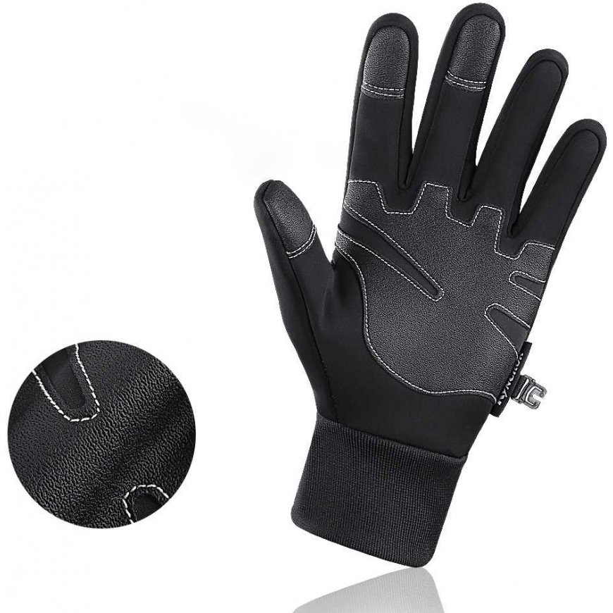 Hurtel Non-Slip Sports Phone Gloves (Size XL) - Black – 4