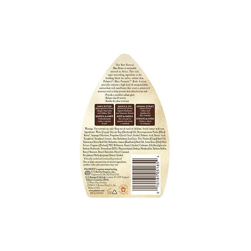 PALMER'S Shea Formula Raw Shea Body lotion caring body balm with shea butter 400ml