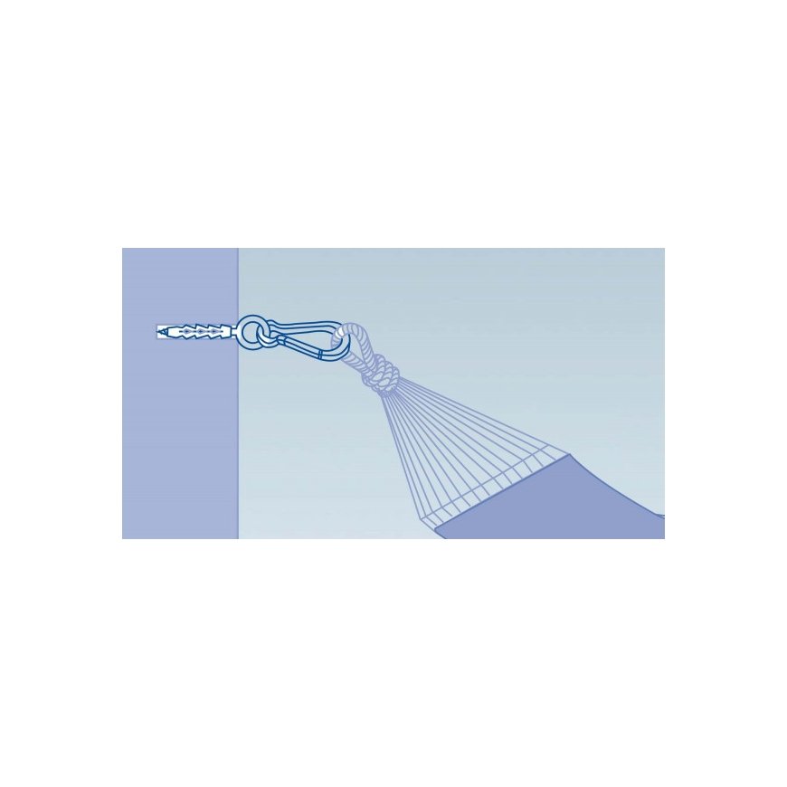 AMAZONAS AZ-3010000 hammock accessory Hanging kit Silver Galvanized steel, Nylon 150 kg – 2