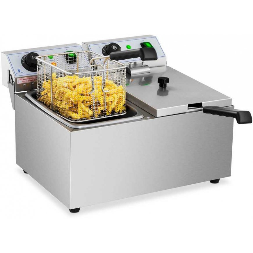 Royal Catering Grill two-seater electric 230 V 2 x 3200W 2 x 8 L – 2