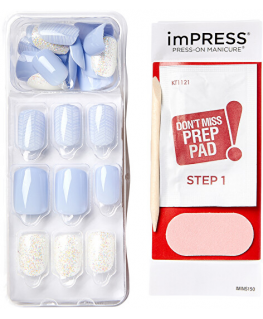 Kiss My Face imPRESS Nails Lavender Whisper 30 pcs