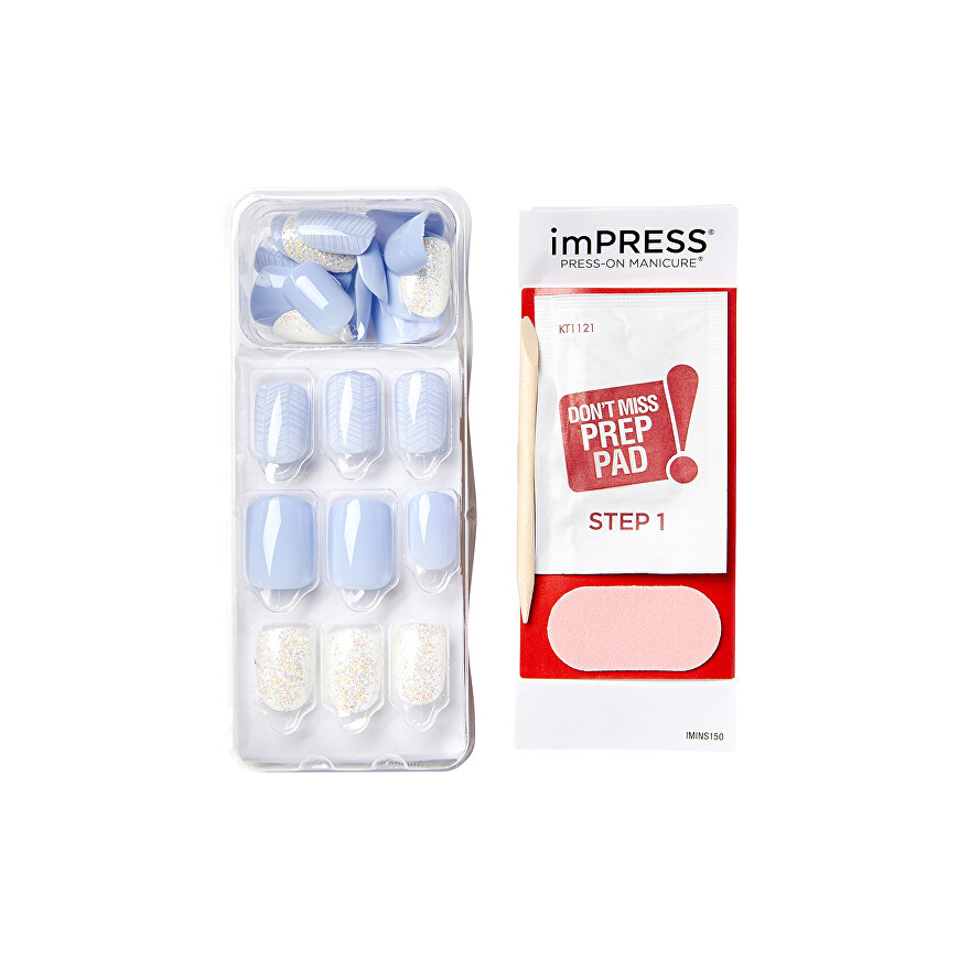 Kiss My Face imPRESS Nails Lavender Whisper 30 pcs