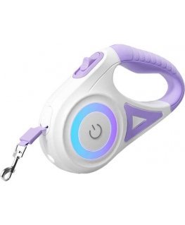 Rojeco Dog Automatic Leash LED 5 m (purple)