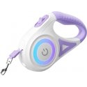 Rojeco Dog Automatic Leash LED 5 m (purple) Rojeco Dog Automatic Leash LED 5 m (purple)