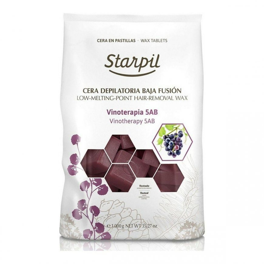 Žemoje temperatūroje besilydantis vaškas depiliacijai Starpil, vyno terapija, 1kg – 2