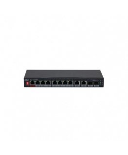 Dahua PoE hub 8 ports 1000Mbps +2 uplink