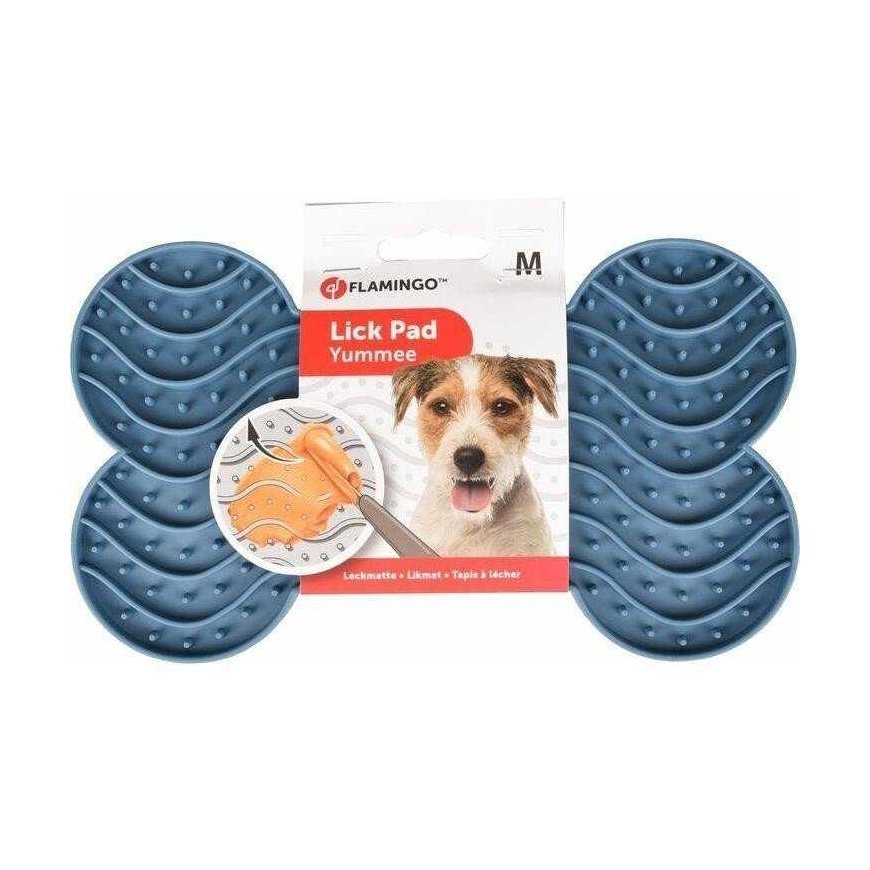 Dubenėlis maitinimui Flamingo Lick Pad Petrol M, 0.300 l