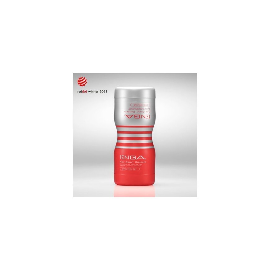 Tenga Dual Sensation Cup Male stroker Red, Silver Thermoplastic elastomer (TPE) – 2