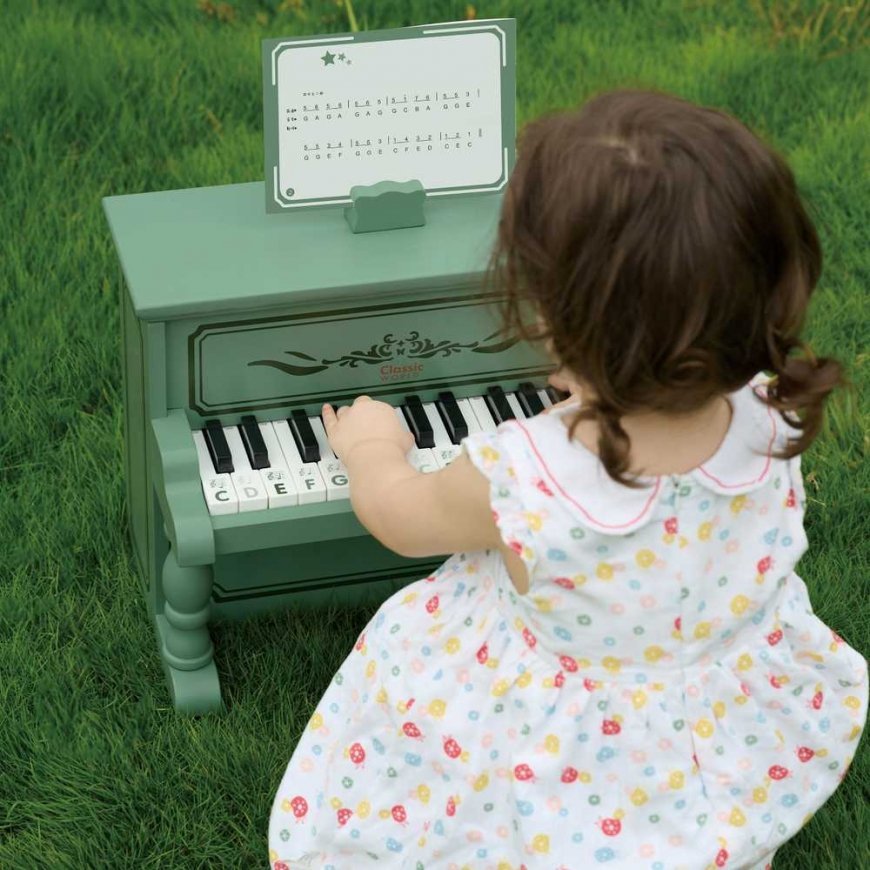CLASSIC WORLD Pianinko Vintage + Książeczka do Nauki – 2