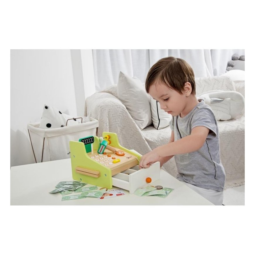 Classic World toy cash register with accessories – 2
